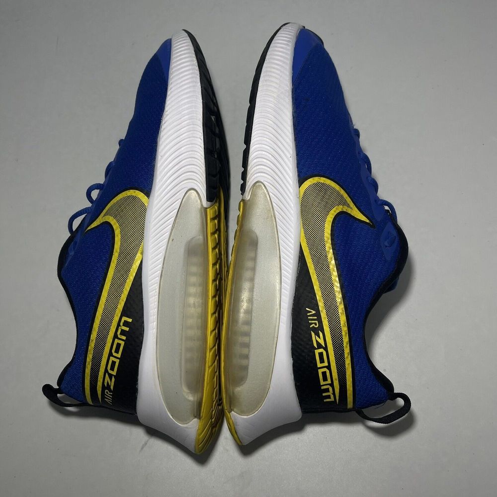 Nike Blue and Yellow Men's Sneakers - Picture 10 of 14